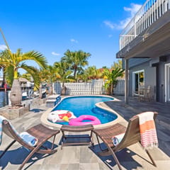 Waterfront Heated Pool Home. Private Boat Dock!